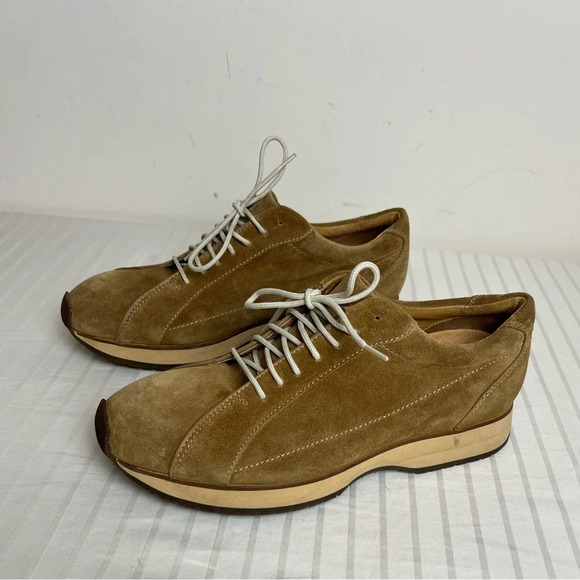 Rockport Mens Sneakers Shoes Suede Tan US Sz 9W - Picture 2 of 14